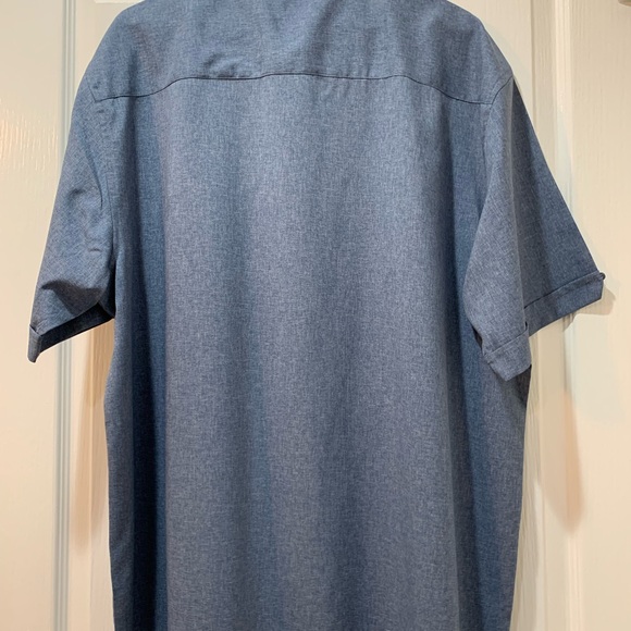 Men’s size XL Cafe Luna blue chambray colored button down shirt - Picture 4 of 7